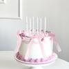 20 PCS Bow Cupcake Toppers Bowknot Cake Toppers Pink Bow Cupcake Picks Bowknot Ribbons Birthday Party Decorations High Footed Cup Wall Party Decorations Wedding Bridal Cake Dessert Picks Big Size view 4