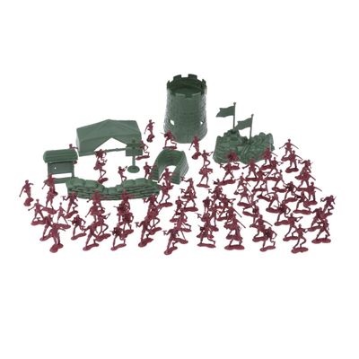 Toddmomy 100pcs Plastic Soldier Model Parties Figures for Imaginative Play Engaging Table Model Accessories Safe Plastic Material