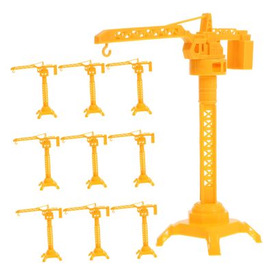 Hemoton 10PCS Construction Crane Set Manual for Enhanced Coordination Creativity Lightweight Portable Educational for Play Imaginative Learning
