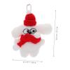 Beavorty Plush Dog Pendant with Scarf and Glasses Unique Bag Hanging Decor for Keychains and Backpacks Cute Stuffed Dog Doll for Christmas and Party Favors view 2