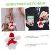 Beavorty Plush Dog Pendant with Scarf and Glasses Unique Bag Hanging Decor for Keychains and Backpacks Cute Stuffed Dog Doll for Christmas and Party Favors view 3