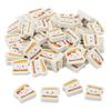 3/4" Bulk 144 Pc. Mini Brown & White Smiling S'mores Character Erasers view 1