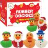 100 Christmas Holiday Rubber Duck Toy Duckies for Kids, Bath Birthday Gifts Baby Showers Summer Beach and Pool Activity, 2" (100-Pack) view 1