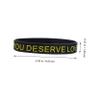 Abaodam 100pcs Diy Silicone Wristbands Motivational Quote Bracelets in Bulk Inspirational Bands for Boys Girls view 4