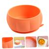 CORHAD Pumpkin Sucker Bowl Silicone Feeding Bowl for Non Tip Suction Cup Design and Easy to Clean Supplies for Self Feeding The Go view 4