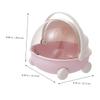 HOOTNEE Cute Pink Baby Stroller Storage Box Portable Dustproof Organizer for Toys Cosmetics and Jewelry Multi-Grid Design for Nursery and Desk Use view 3