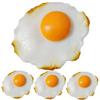 CHICAMPERA 4pcs Decorative Fake Fried Egg Models Toy Eggs Photoing Props for Boys and Girls Kitchen view 1