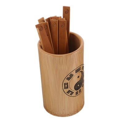 Cabilock I Ching Bamboo Fortune Telling Stick Portable Divination Tool for Feng Shui Learning Cultural Education Traditional Chinese Sticks Bucket