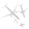 Garneck 4pcs Miniature Airplane Figurines for Desktop Micro Landscape Creative Plastic Aircraft Models with view 1