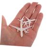 Garneck 4pcs Miniature Airplane Figurines for Desktop Micro Landscape Creative Plastic Aircraft Models with view 3