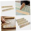 Abaodam 8Pcs Wooden Domino Holder Tray Sturdy Multi Function Display Base for Dominoes Simple Design for Desktop Racks for DIY Projects and Crafting Supplies view 3