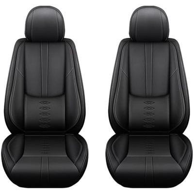 Cresater Car Seat Covers Fit for MINI Countryman 2013-2024 2025,Front Set Leather Seat Cover,Airbag Compatible Car Seat Cushions,Waterproof Seat Covers for Cars(Black)