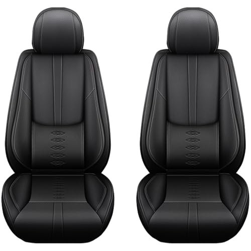 Cresater Car Seat Covers Fit for MINI Countryman 2013-2024 2025,Front Set Leather Seat Cover,Airbag Compatible Car Seat Cushions,Waterproof Seat Covers for Cars(Black)