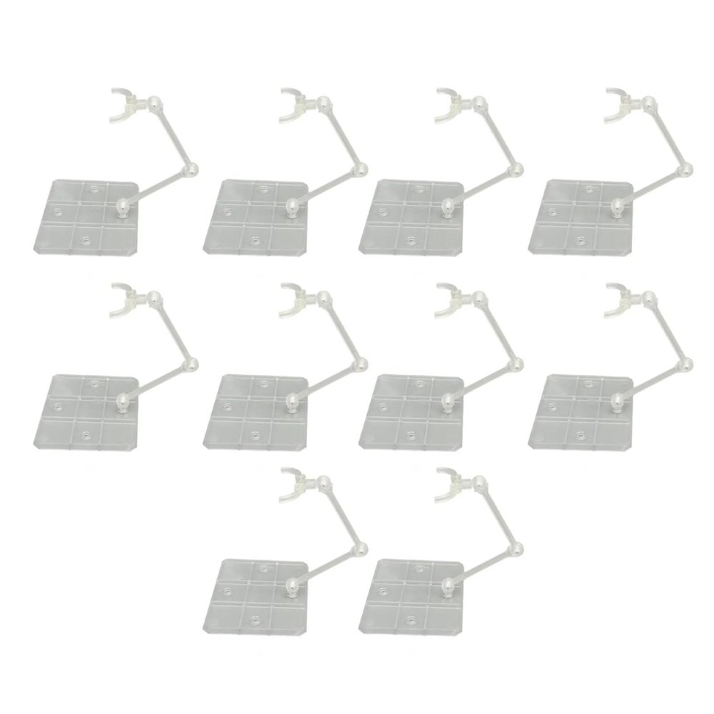 10 Sets Action Figure Stand Transparent Acrylic Anime Figure Display Stand Support Holder Base