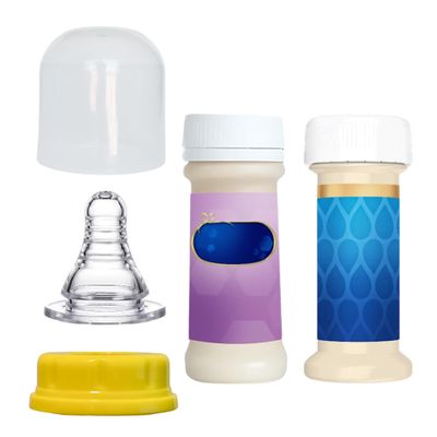 6pcs Reusable Collar Ring Sets Compatible with Similac Ready to Feed Bottles - Includes Collar Ring, Slow Flow Nipple, and Dome Cap - BPA Free & Easy to Clean - Compatible with Similac 360 Total Care