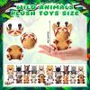 63 Pcs Safari Jungle Party Favors Include 20 Foldable Paper Boxes 20 Forest Mini Stuffed Animals 20 Adoption Cards 1 Adoption Signs 2 Fence for Jungle Party Supplies Adopt a Jungle Animal Favors view 2