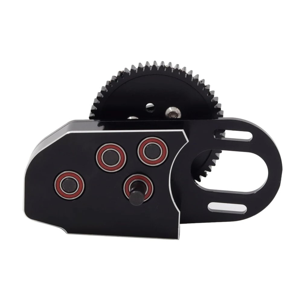 RC Car Upgrade Parts for Axial for SCX10 III II 90046 for Capra for TRX4 1/10 Low Gearbox Middle Transmission Box Overdrive Gear RC Crawler Car Upgrade Part(Black)