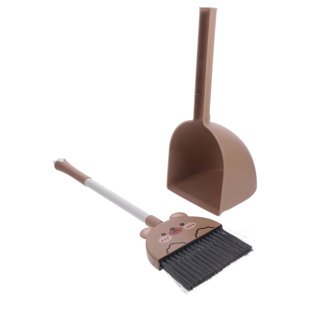 PERSELOSO Boy Girl's Broom Dustpan Toys for Toddlers Broom and Scoop Small Dust Pan for Boy Girl Kindergarten Cleaning Tools