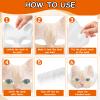 Auch DIY Therian Mask Kit 46Pcs with Felt Furs Eye Meshes Furry Cat Masks Sets Costume Mask for Halloween Christmas Masquerade Cosplay Party view 3