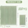 100PCS Sage Green Napkins Disposable Paper Scalloped Edged Guest Napkins 4.3 x7.8 Inches Disposable Hand Towels Decorative Dinner Napkin for Bathroom Wedding Baby Shower Birthday Party view 2