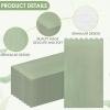 100PCS Sage Green Napkins Disposable Paper Scalloped Edged Guest Napkins 4.3 x7.8 Inches Disposable Hand Towels Decorative Dinner Napkin for Bathroom Wedding Baby Shower Birthday Party view 3