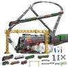 ABS Electric RC Train Set Model, Christmas Train Set Model with Carriage and Long Track,Great STEM Gifts and Desk Decorations for Teens and Adults (Model 62904B) view 1