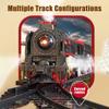 ABS Electric RC Train Set Model, Christmas Train Set Model with Carriage and Long Track,Great STEM Gifts and Desk Decorations for Teens and Adults (Model 62904B) view 4