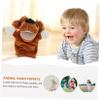 Abaodam Animal Hand Puppet Plush Cartoon Dog with Hairy Ears Educational Storytelling Puppet for Promotes Vocabulary and Imagination Development for Role Play and Learning view 2