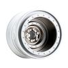 TCRC 4PCS Aluminum TRX4MT Beadlock Wheels Hubs for TRX-4MT F-150 K10 1/18 Scale Monster Truck,Chrome view 1