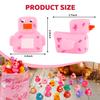 24 Pack Rubber Ducks Jeep Ducking with a Bag- 2" Valentine's Day Assortment Duckies for Jeep Duck Valentine's Themed Cruise Duck for Pool, Party Favors, Birthday Gifts, Kids Swimming Water Bath Toys view 2