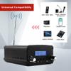 FM Transmitter, 1/7W Long Range Stereo Radio Broadcast Transmitter for Drive-in Church Light Show Supermarket School, Parking lot, view 2