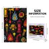 1000 Piece Wooden Jigsaw Puzzle - Firemen Fire Fighting Equipment Tools Pattern Puzzle for Adults, Impossible Challenging Difficult Puzzles, view 3