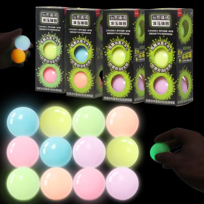 12pcs 2.4in Lumi Balls,Dream Balls,Glow in The Dark Sticky Balls That Stick to The Ceiling,Stress Relievers Stress Balls for Kids and Adults,Elevated Balls,ASMR Cool Stuff for Teens,Stocking Stuffers