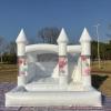10FT Inflatable White Bounce House,Indoor & Outdoor Bouncy Castle with Air Blower,Ball Pool and Slide for Wedding Party Kids Birthday Party view 1