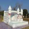 10FT Inflatable White Bounce House,Indoor & Outdoor Bouncy Castle with Air Blower,Ball Pool and Slide for Wedding Party Kids Birthday Party view 2