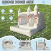 10FT Inflatable White Bounce House,Indoor & Outdoor Bouncy Castle with Air Blower,Ball Pool and Slide for Wedding Party Kids Birthday Party view 3