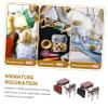 Abaodam 1 Set Miniature Classroom Furniture Desks Chairs and Backpacks Dollhouse Supplies for Creative Play and Unique Decoration view 3