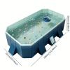 112.59x65.74x19.68inch Foldable Swimming Pool for Adults & Kids, Portable PVC Outdoor Collapsible Pool for Dog Backyard, Garden, Patio,Easy Setup & Storage view 2