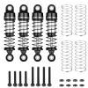 1/18th Aluminum RC Car Shocks 42mm Extended Shock Absorber Damper for 1:18 FMS LC80 FCX18 RC Crawler Car (Black) view 4