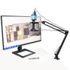 JOEBO Microscope Kit 48MP 4K 1080P HDMI USB Industrial Video Digital Microscope Camera 1-130X Zoom C Mount Lens Cantilever Stand for Repair Soldering Microscope Lens Adapters(37CM Holder) view 4
