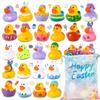 24 Pack Rubber Ducks Jeep Ducking with a Bag- 2" Easter Assortment Duckies for Jeep Duck Easter Themed Cruise Duck for Pool, Party Favors, Birthday Gifts, Classroom Incentives, Kids Water Bath Toys view 1