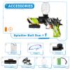Electric Gel Ball Blaster Pistol for Teens  Automatic Orby Gel Gun with Laser Sight & Goggles, Top-Loading Design, Outdoor Backyard Team Games Toy, Gift for Ages 14+ (Desert Eagle Style, Green) view 4