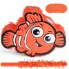 Birchio Nemo Pinatas Bundle with a Blindfold and a Bat(16.5 x 12.6 x 4 Inches), Perfect for kid's Birthday Parties, Mexican Theme Parties, Decorations view 1