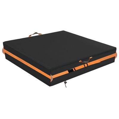 Sandbox Cover, Square Sandbox Cover Waterproof, Outdoor Toddler's Sand Box Covers for Sand Protection (97" L97" W11" H,Black)