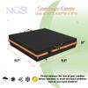 Sandbox Cover, Square Sandbox Cover Waterproof, Outdoor Toddler's Sand Box Covers for Sand Protection (97" L97" W11" H,Black) view 2