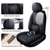 QUFEI Full Set Seat Cover for Acura RL/RLX/RLX Sport Hybrid/TL/TLX/TSX/ZDX,Leather Car Seat Covers,Waterproof Automobile Seat Protectors(Black Blue,Deluxe) view 3