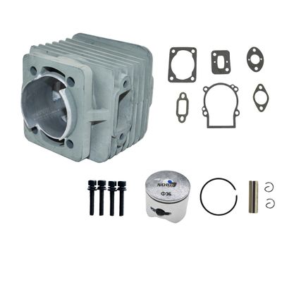 30.5cc Cylinder Head&Piston KitHigh Temperature Resistance for 1/5 HPI KM ROVAN Baja Losi 5ive T FG BM GoPed RedCat Fit for 30.5CC FLMLF