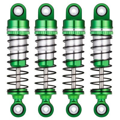 1/18th Aluminum RC Car Shocks 42mm Extended Absorber Damper for 1:18 FMS LC80 FCX18 RC Crawler Car (Green)