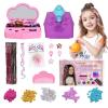Pluspace Hair Gem Stamper Kit for Girls Ages 6-15-600+ Hair Gems & Glitter Patches, No-Glue Bedazzler Tool, Reusable Princess Hair Accessories, DIY Craft Gift for Kids Birthday Christmas Easter view 1