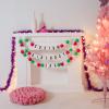 137Pcs DIY Giant Friendship Bracelet in My Birthday Era Banner Birthday Banner Famous Singer Customizable Garland Decor Foam Circles Ball Plastic Balls DIY Supplies(Red Green Pearl White) view 3